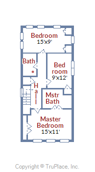 3128 10th ST NE DC upper floor plan
